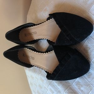 Black Restricted Flats